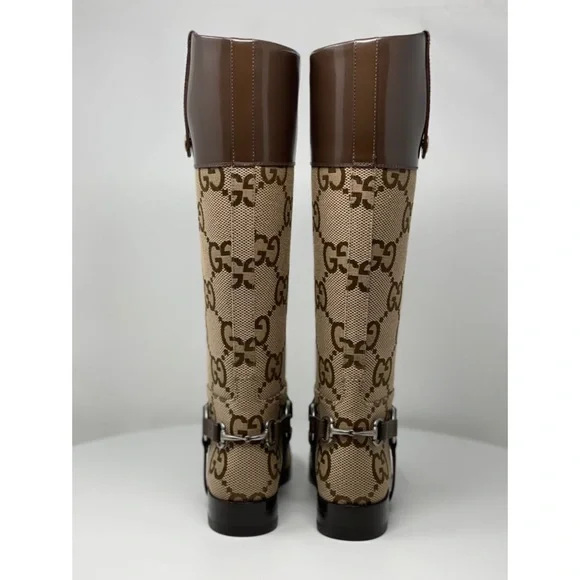 ❗️SOLD OUT ❗️Gucci Knee-high Boots With Harness  Euro size 36.5/ US 6.5 Brown - Picture 5 of 17